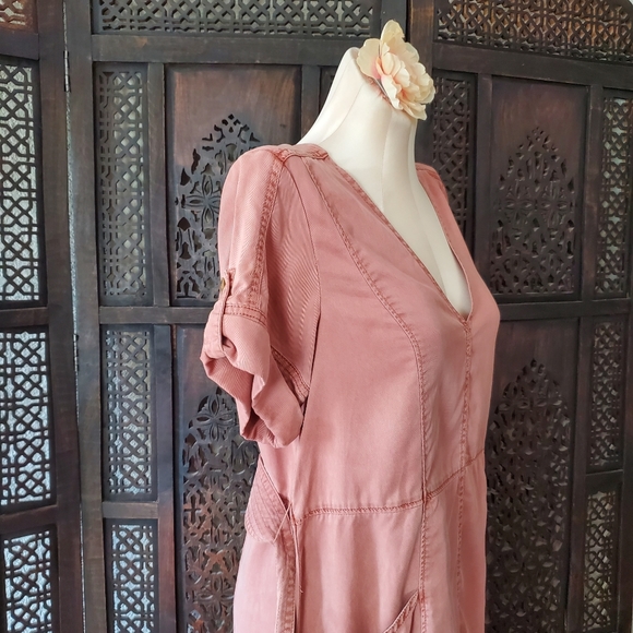 Pilcro and the Letterpress pink Lyocell dress - Picture 8 of 16